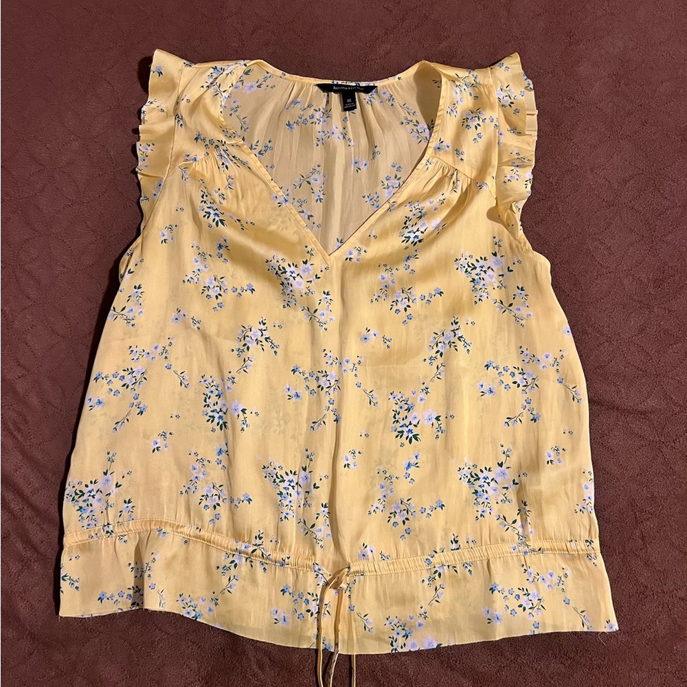 Floral Yellow Top